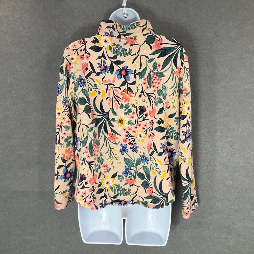 Vera Bradley Sweatshirt Womens Sz S Floral Garden 1/4 Zip Pullover Activewear - Picture 2 of 9